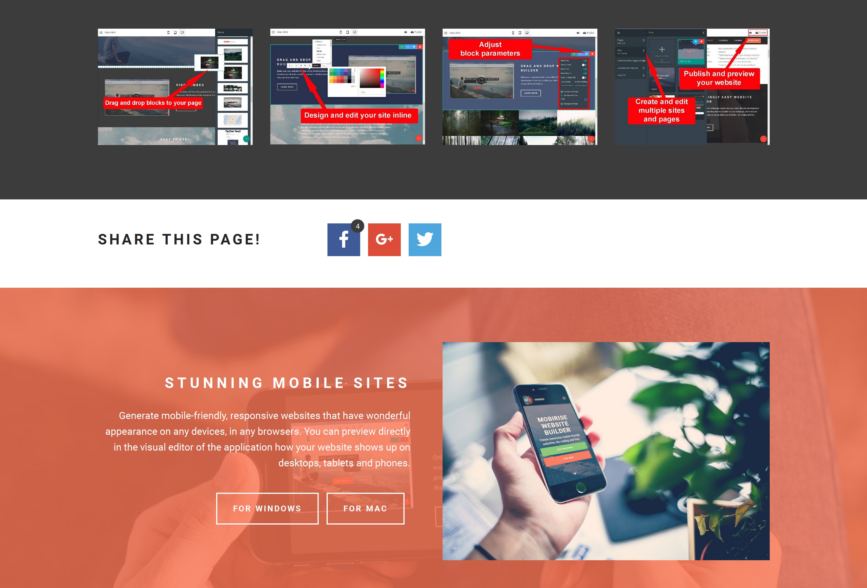 Free Responsive Web Page  Creator 