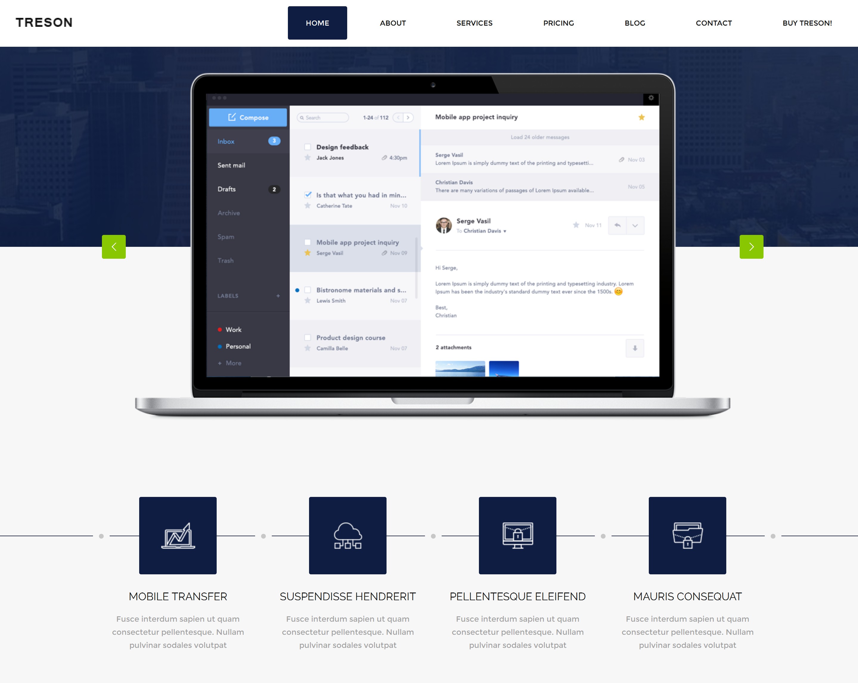 Free Bootstrap One Page Theme