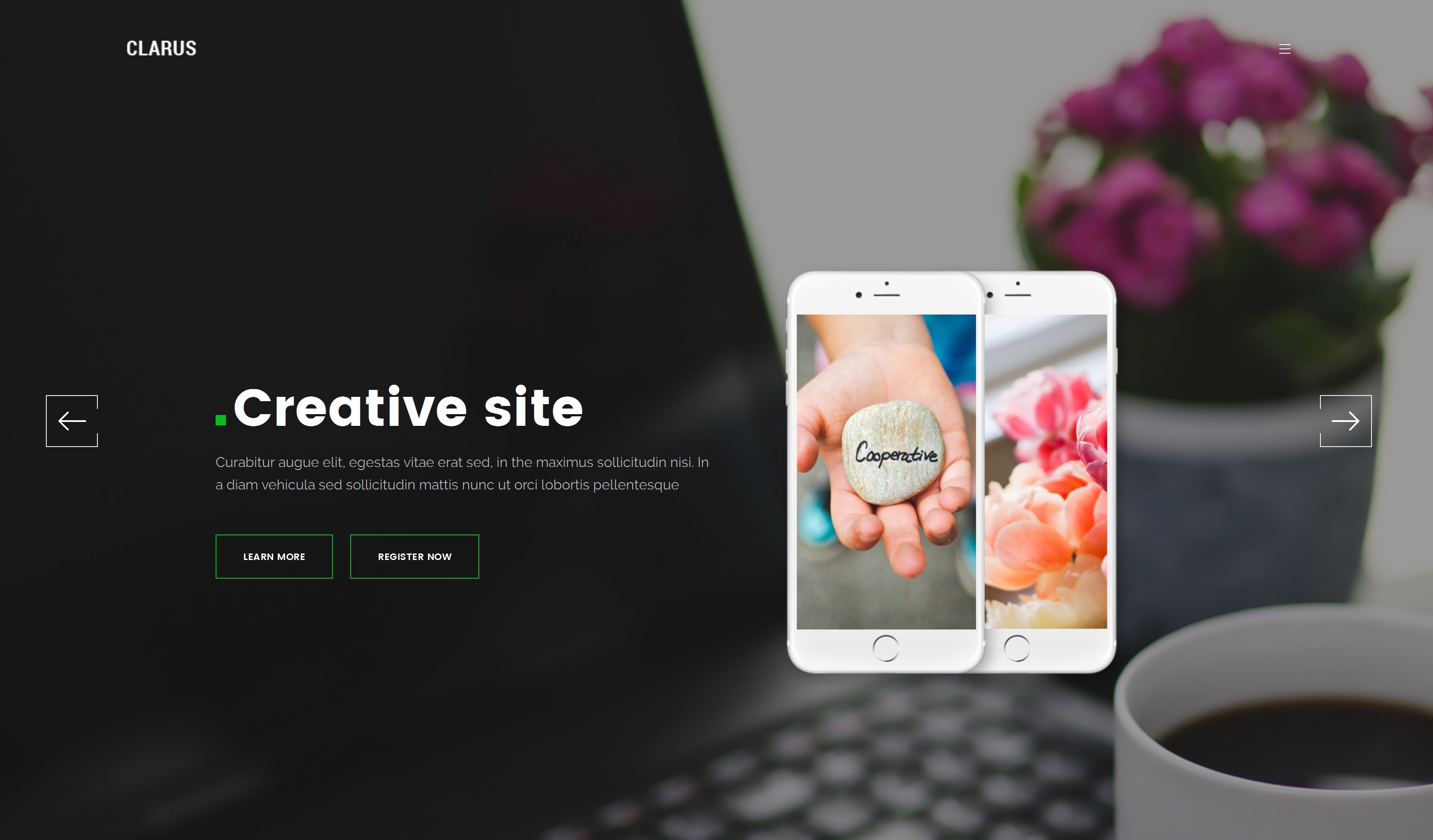 Responsive Bootstrap Minimal Theme