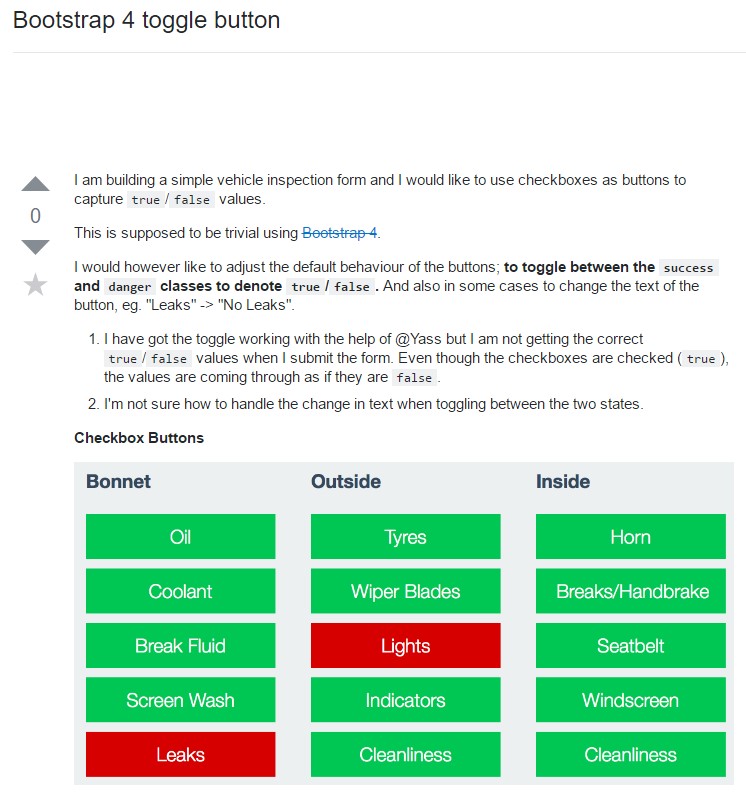 Bootstrap toggle  complication