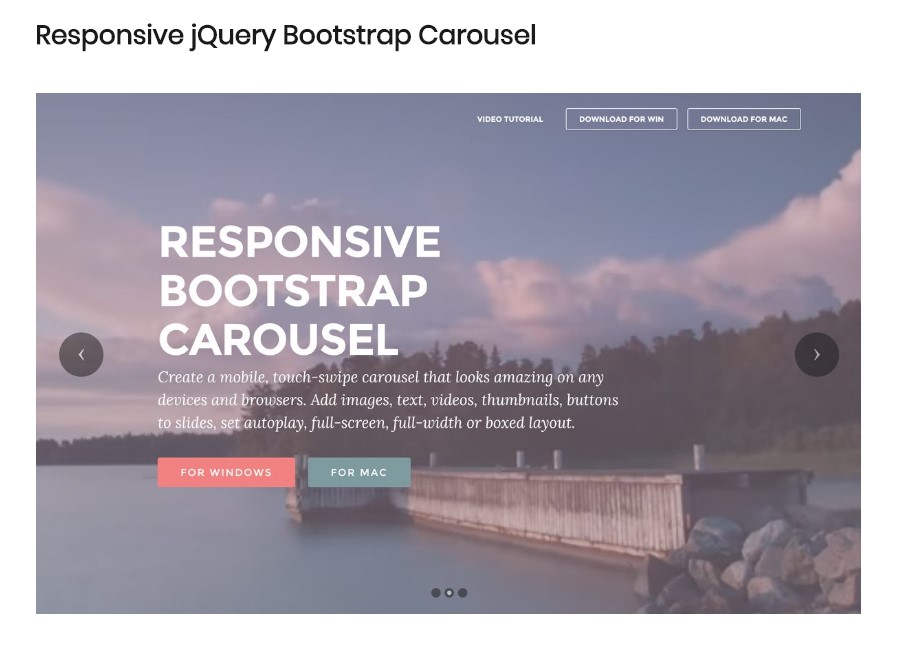  Bootstrap Image Carousel 